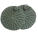 Almuegrøn fransk møllesten grydelapper - Potholders