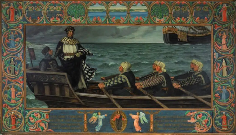 Agnes Slott Møller 1. styrbord, maleri Valdemar Sejrs hjemkomst