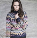 Audna med blå kanter, købt kit med ialt 10 plader i de vistre farver