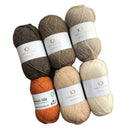 PYT KIT indeholder 10 nøgler Pure Organic Wool og 10 gr. PYT garn